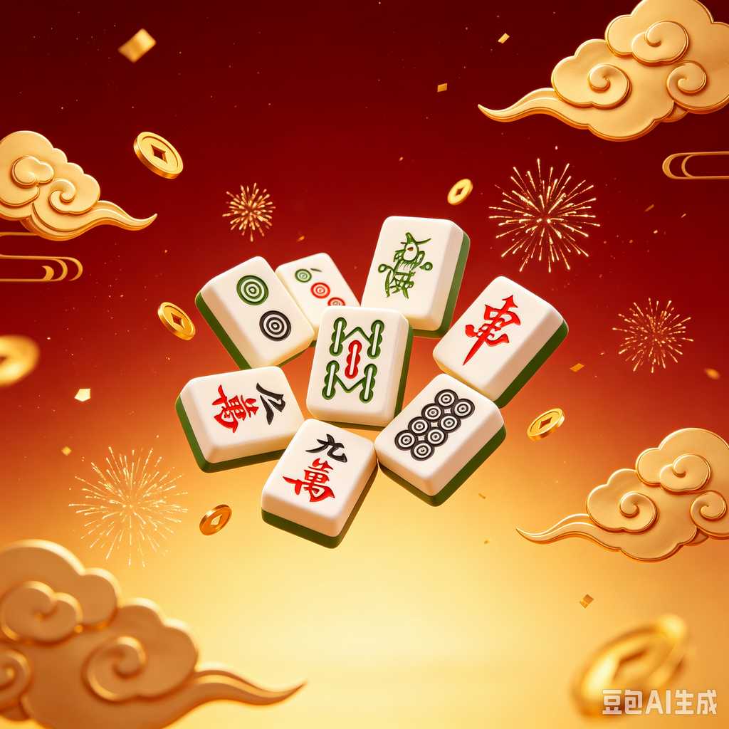 modern text mahjong tiles